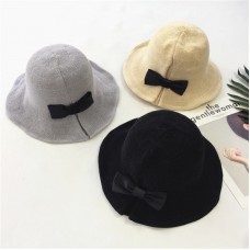Boho Mujers Summer Wide Brim Straw Hat Braided Bow Tie Beach Sun Foldable Cap P  eb-61720157